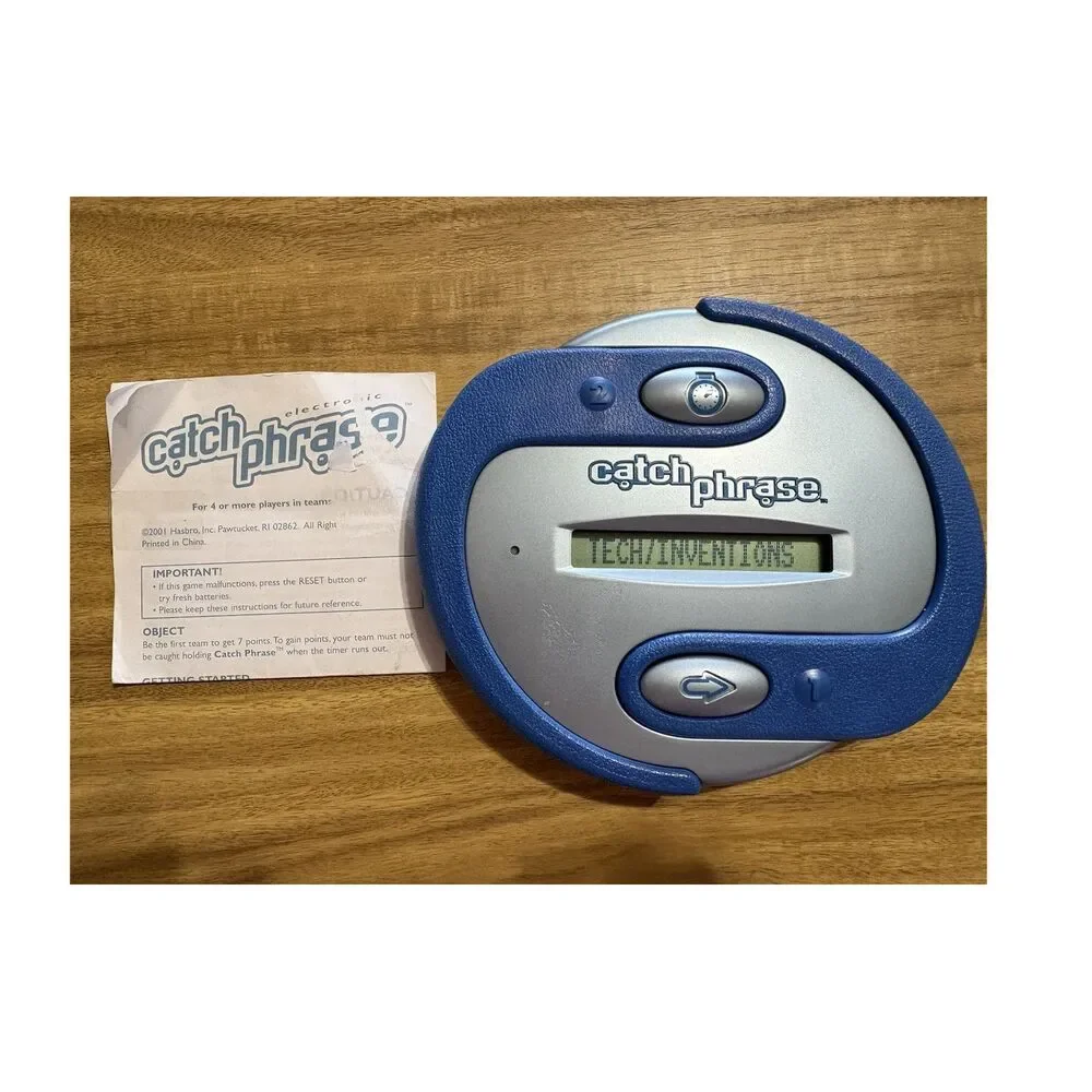 Hasbro Catch Phrase Handheld Electronic Game Blue/Gray w/Instructions MPN 41461